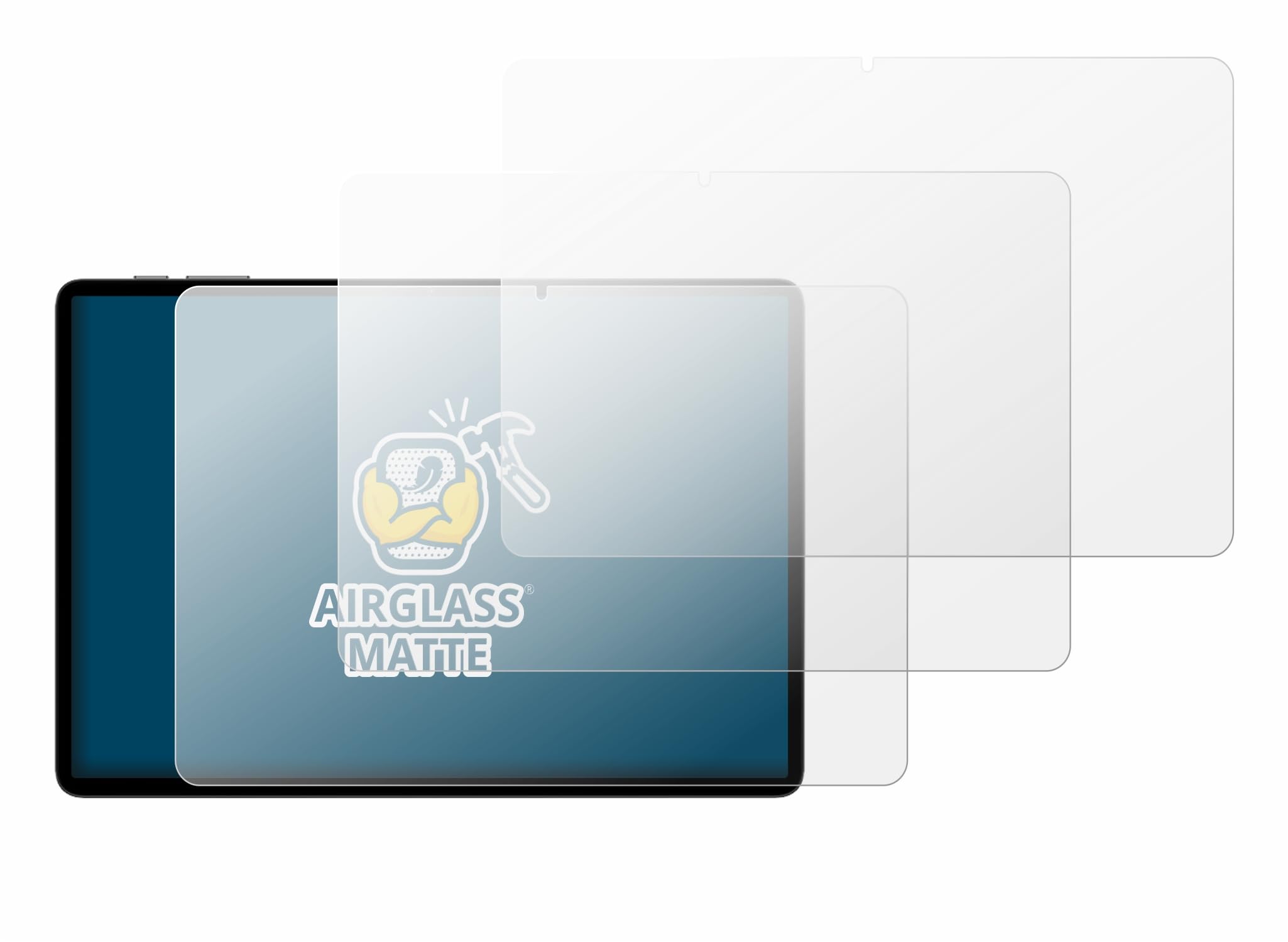 brotect 3 Pezzi Pellicola Vetro per Teclast P50T | Opaca Protezione Schermo Made in Germany, Anti-Riflesso Durezza 9H Anti-Graffio