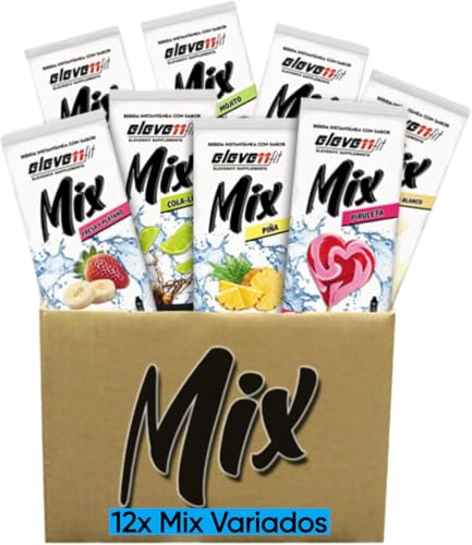 Mix Variados- Mix Saborizante - Elevenfit – Mix Saborizante sin azúcar 21x9g (12 Unidades)