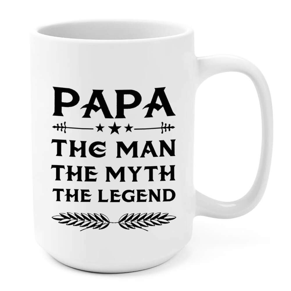 Funny 15 Ounces PAPA Coffee Mug (PAPA)