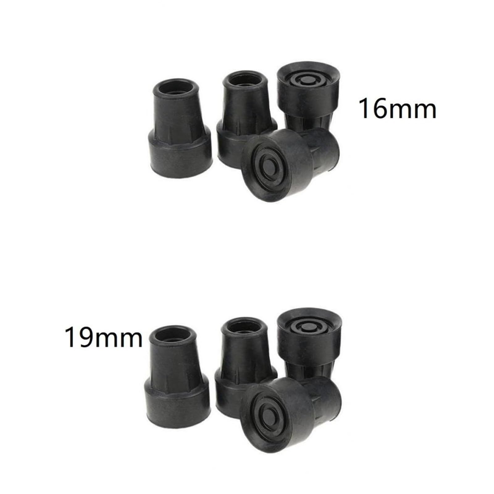 Protecteur De Canne Lot de 12 Embouts antidérapants en Caoutchouc for Cannes de Marche, Coussinets de Protection Robustes for Embouts de Cannes de Rechange pour Trekking BâTons De Marche