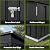 EASYHAWK 5x3 FT Outdoor Storage Shed, Metal Tool Shed with Sloping Roof and Lockable Door, Waterproof Garden Shed for Backyard, Patio, Lawn and Outdoor Storage, Black