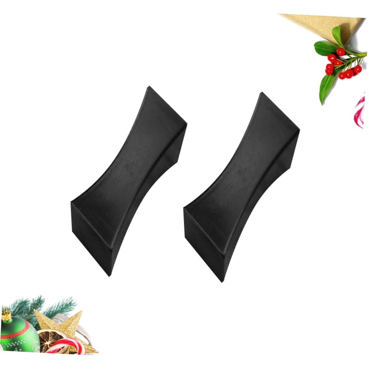 HEALLILY 2PCS Creative Pillow Shape Zinc Alloy Chopsticks Holder Rest Tableware Stand for Spoon Forks Fun Design for Home Parties Weddings Celebrations