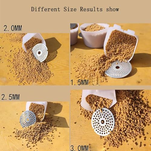 Macchina manuale per pellet per la lavorazione di mangimi per animali domestici e animali, design durevole e lavabile, ideale per mangimi fatti in casa per cani, pesci e pollame