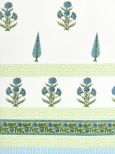 Image of BLOCKS OF INDIA Hand Block Printed Cotton Daylight Curtains with Eyelets |