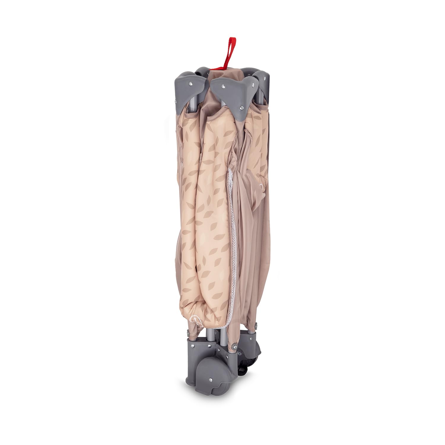 Momi BELOVE lettino da viaggio per bambini fino a 15 kg, 125x65x78 cm, pieghevole 21x23x80 cm, con materassino, 2 ruote e borsa per il trasporto