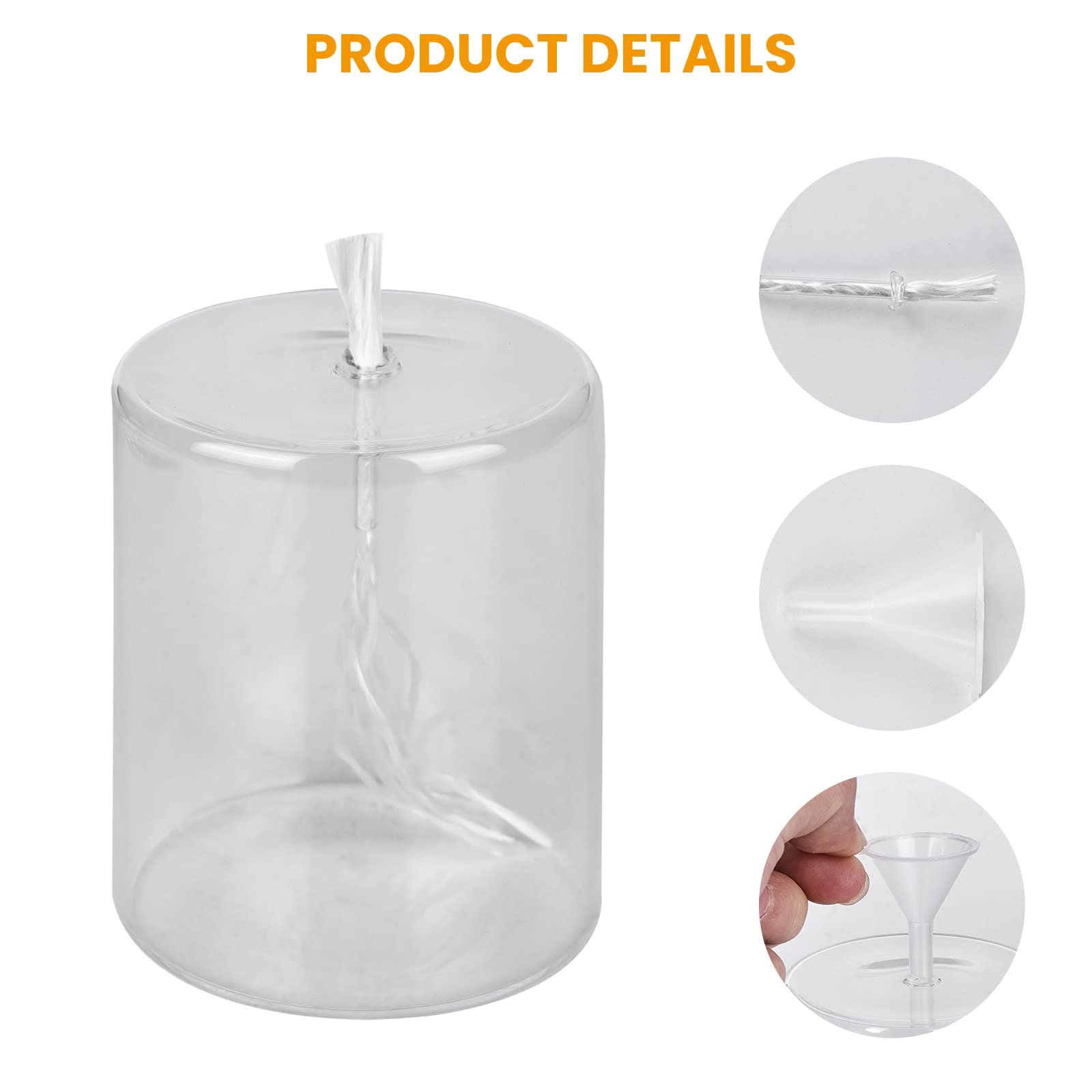 GOMETY Öllampe Aus Glas - Vintage Petroleumlampe Für Stromausfall & Deko