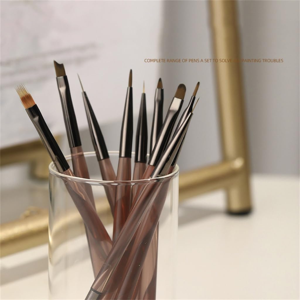 Ensemble de brosses à ongles japonaises - Stylo de construction - Stylo de dessin - Stylo de thérapie lumineuse - Outil de sudation