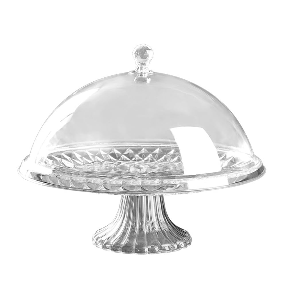 CTRLZS Cake Tray with Lid Cake Tray Portable Dustproof Cake Stand A