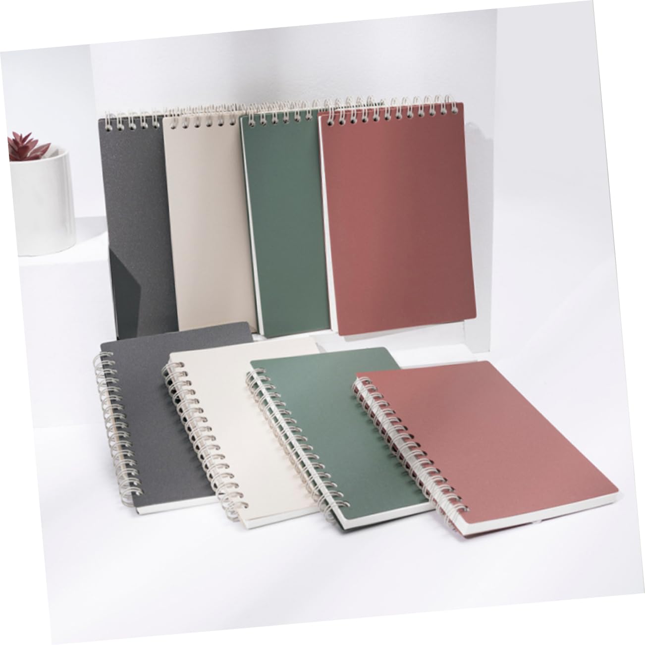 HOMSFOU 10pezzi Quaderni Con Chiusura Scatto Design Minimalista Per Scuola Con Pagine Righe Facile Trasportare e Usare