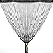 Vidillo Perlenvorhang, Fadenvorhang Glitzer Weiss 100 x 200 cm Wandvorhang Schaufensterdekoration, Raumteiler Fliegenschutz für Hochzeit, Café, Restaurant (Perle-Schwarz), door string curtain 50/100 günstig Kaufen-Vidillo Perlenvorhang, Fadenvorhang Glitzer Weiss 100 x 200 cm Wandvorhang Schaufensterdekoration, Raumteiler Fliegenschutz für Hochzeit, Café, Restaurant (Perle-Schwarz), door string curtain