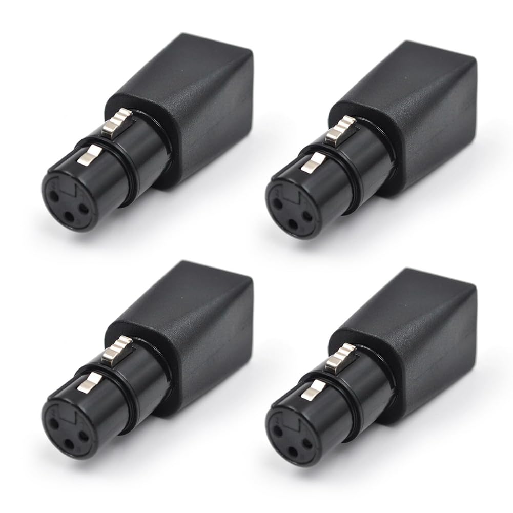 Conectores a RJ45 para cable de audio extensor XLR de 3 pines hembra sin ruido 8