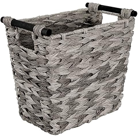 mDesign Woven Waste Paper Basket for Home Cover