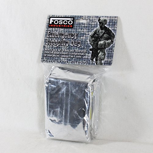 Emergency Survival Sleeping Bag - Lightweight Thermal Mylar Silver Bivvy