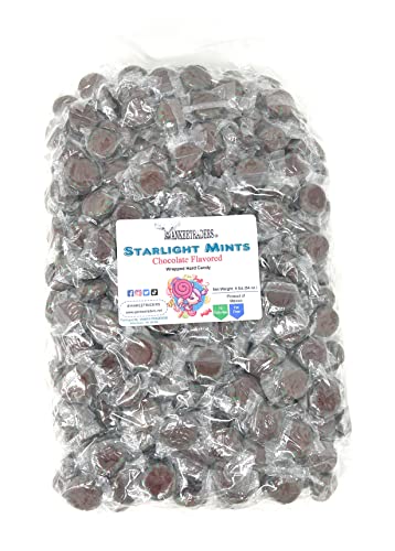 Yankee Traders Brand Chocolate Starlight Mints Wrapped Candy, 4 Pound #TOP6