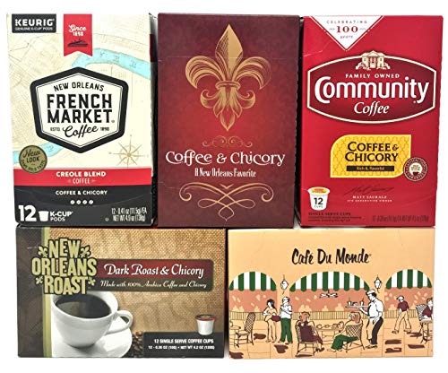 New Orleans Coffee & Chicory Sampler Single Serve Cups Variety Box (60 Count) - Thumbnail 3