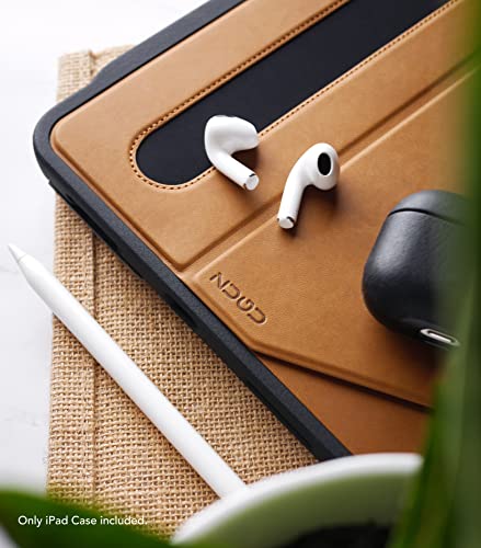 Image of ZUGU CASE iPad Air 5 10.9 Case, Alpha Ultra-Thin Protective Case /Cover Designed for iPad Air 5 / iPad Air 4, 10.9-Inch (5th Gen, 2022 / 4th Gen, 2020) Magnetic Stand (Sleep /Wake Cover) - Brown