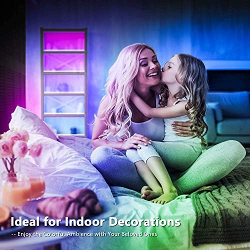 Mexllex LED Strip Lights 30m (2 Rolls of 15m) Ultra-Long LED Lights Strip Music Sync, App Control with Remote, LED RGB Tape Lights LED Lights for Bedroom