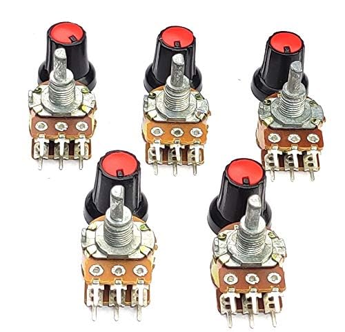 SP Electron 5 Pcs B 100K ohm Dual Potentiometer, (D-SHAFT) variable resistor Volume Controller (B0CR184KCW) Amazon Price History, Amazon Price Tracker