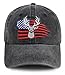 Splash Brothers Customized Deer Hunting Accessories Hat, Funny Embroidery American Flag Deer Decor Baseball Cap, US Elk Reindeer Head Hat, Hunting Gifts for Men Women Wild Animal Lover Hunter Outdoor
