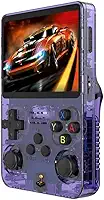 Game Portátil R36s Tela IPS 3.5 64GB 15 Mil jogos (Roxo)
