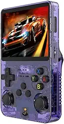 Game Portátil R36s Tela IPS 3.5 64GB 15 Mil jogos (Roxo)