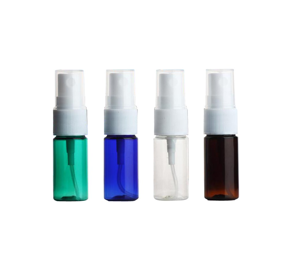 12 botellas vacías rellenables de plástico portátil con pulverizador blanco de 0.3 fl oz y frascos de perfume con frasco de perfume blanco frasco de muestra frasco de botella de aerosol de niebla fina atomizadores para agua de maquillaje (verde) 2