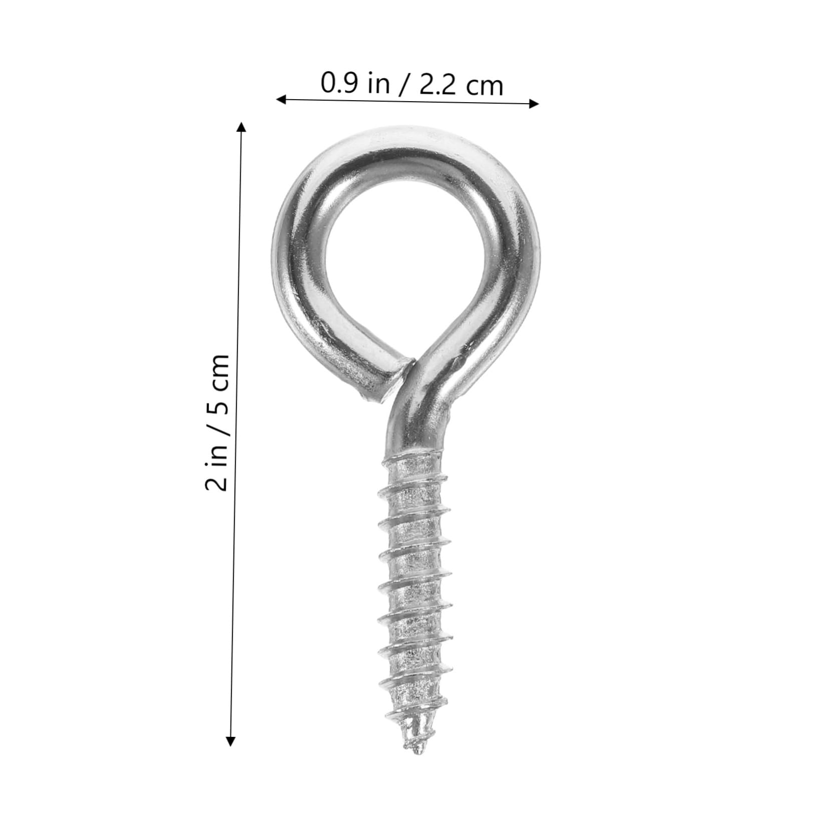 COSMEVIVI Screw Eye Set 10pcs DIY Eyelet Screws Strong Screw for Cable Fixing Craft Projects