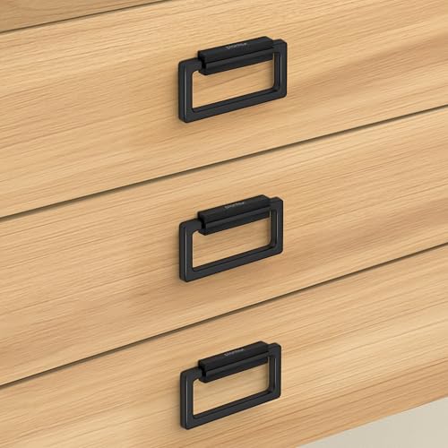 Plantex Rajwadi Drawer Kadi/Drawer Handle/Kadi for Drawers/Pull-Push Kadi for Home/Office Cabinet - Pack of 3 (SH-344, Z-Black)