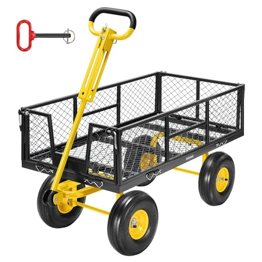 VIVOHOME Heavy Duty Garden Yard Cart