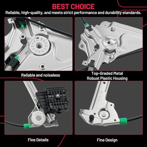 Image of BDFHYK 752-259 Power Window Regulator Without Motor Front Right Compatible with Ford Mustang 2010-2014