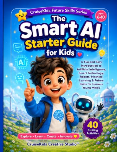 The Smart AI Starter Guide: A Fun and Easy Introduction to Artificial Intelligence, Smart Technology, Robots, Machine Learning & Future Skills for Curious Young Minds (CruiseKids Activity Collection) image 2