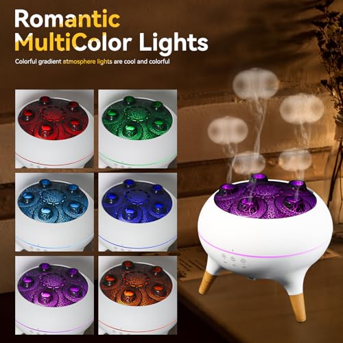 Difusor aromático eléctrico 250ml con luces LED miniatura 3