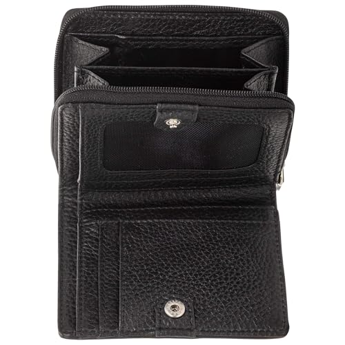 Pebbled Ladies’ RFID Small Clutch Wallet4