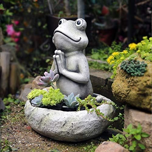 Seal限定商品 Sanshii 屋外ガーデニングセメントカエルの装飾品肉質植物 大口径植木鉢 デコレーションバルコニーガーデン ヴィラ置物工芸品 Rachelbaptista Com Br