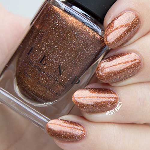 Ilnp Cabin Fever - Burnt Orange Holographic Nail Polish #TOP6