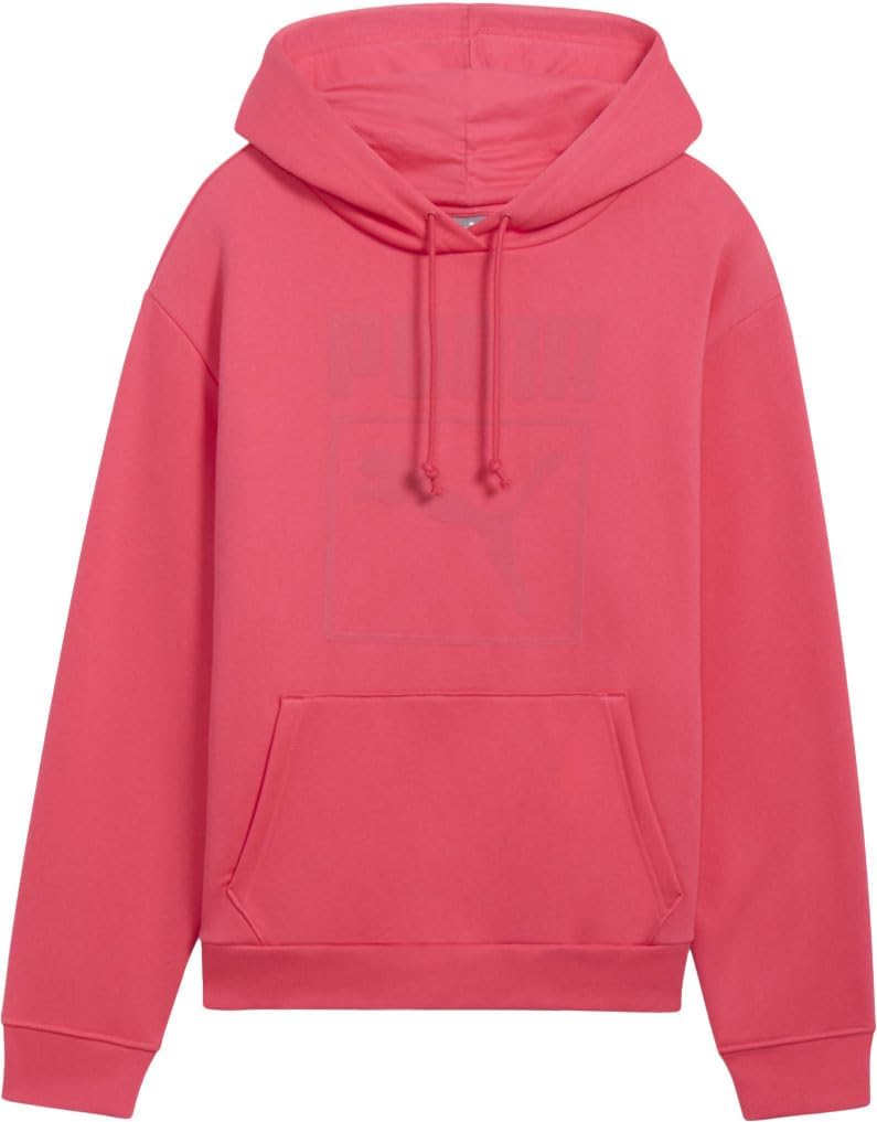 PUMA - Womens Boxed Up Hoodie Plus, Color Tart Cherry, Size: XXX-Large