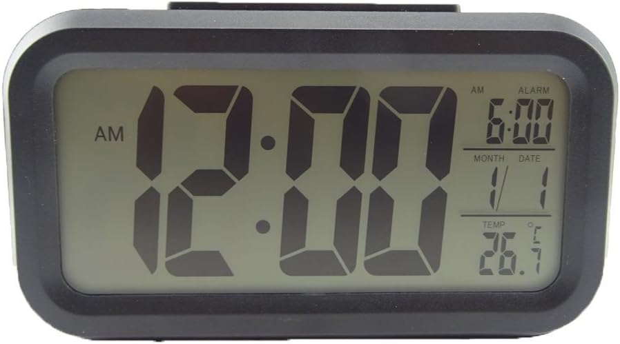 Honbay Morning Clock,Low Light Sensor Technology,Soft Light That Won't Disturb The Sleep,Progressively Louder Wake Alarm Wake You Up Softly