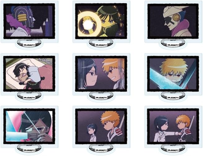 Bleach Millennium Blood War Series 13 (Graph Art Illustration) Acrylic Petite Stand, Complete Set, Box of 9