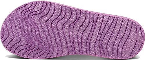 Reef - Girls Little Pom Pom Sandals, Size: 5/6 M US Toddler, Color: Orchid3