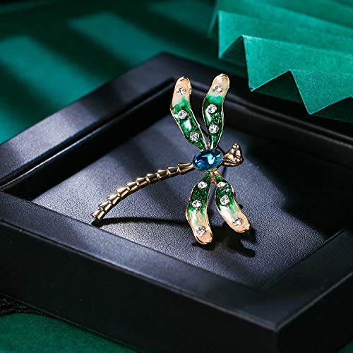 EVER FAITH Spilla Regalo Cristallo Libellula