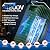 Solar Bug Zapper Outdoor, Waterproof Mosquito Zapper Type-C & Solar Powered, Auto On/Off, Cordless 4200V Electric Fly Zapper, 5000mAh Rechargeable Mosquito Trap Killer for Patio Backyard Camping