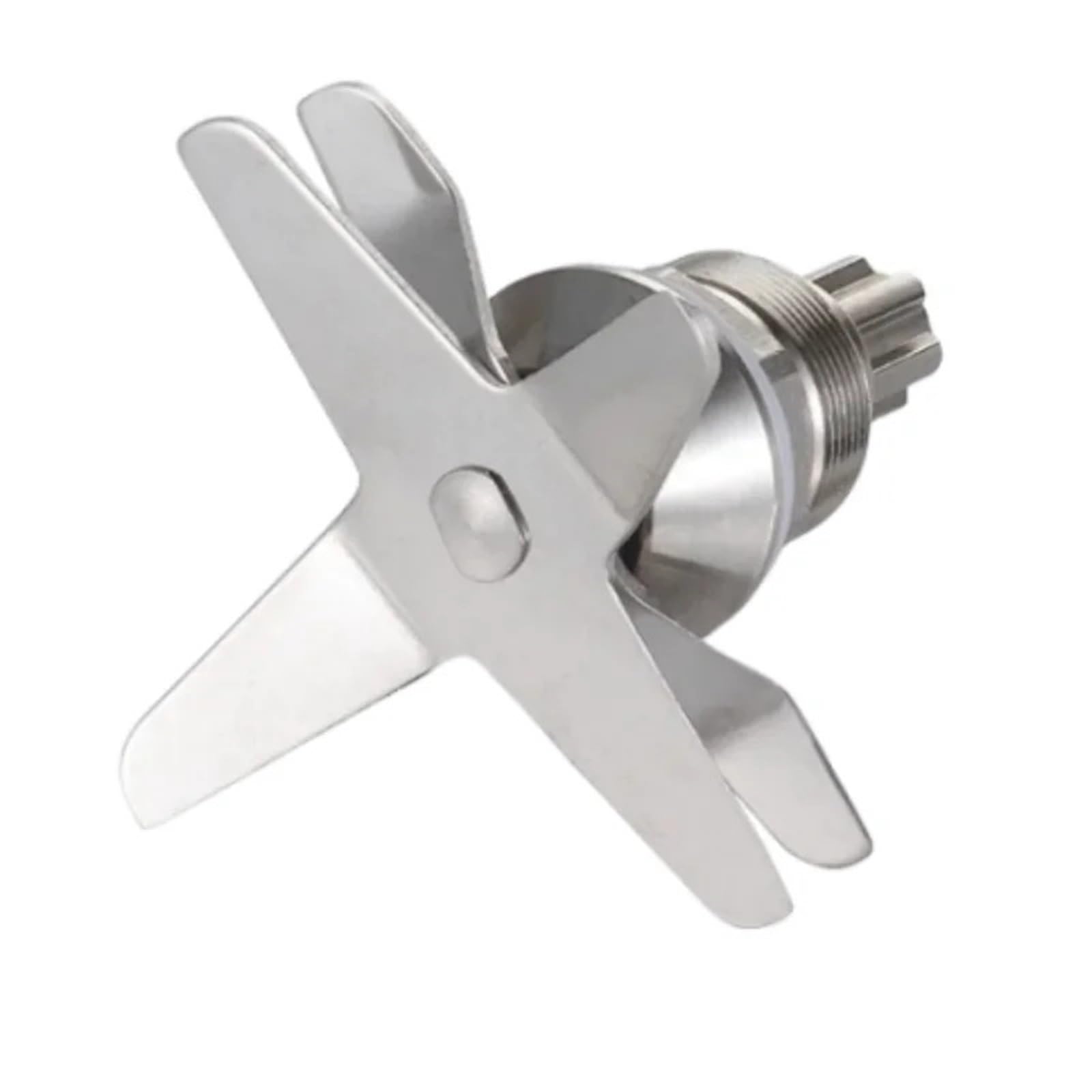 FGJDFD Stainless Steel Mixer Blade, bottom view with four cutting blades