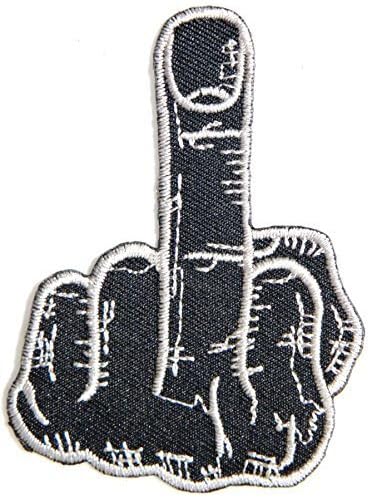 Middle Finger Skull Ghost Skeleton Zombie Logo biker Hog Outlaw motorcycle leather jackets custom patches by Large husky music patches