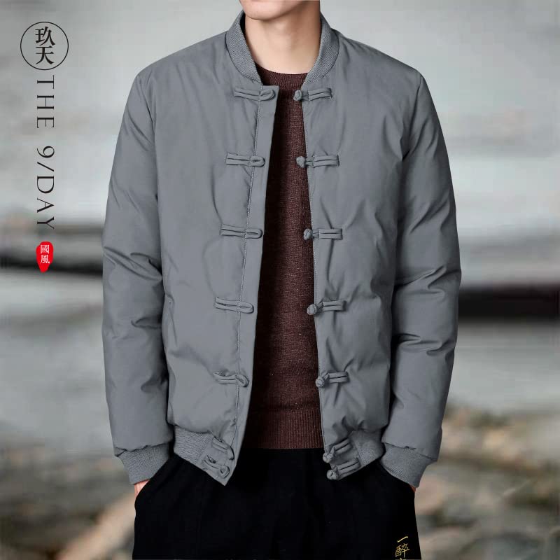Chinese Traditional Clothing Men's Thickened Cotton Baseball Suit Pilot Jacket for Winter Thick Casual Retro Jacket3