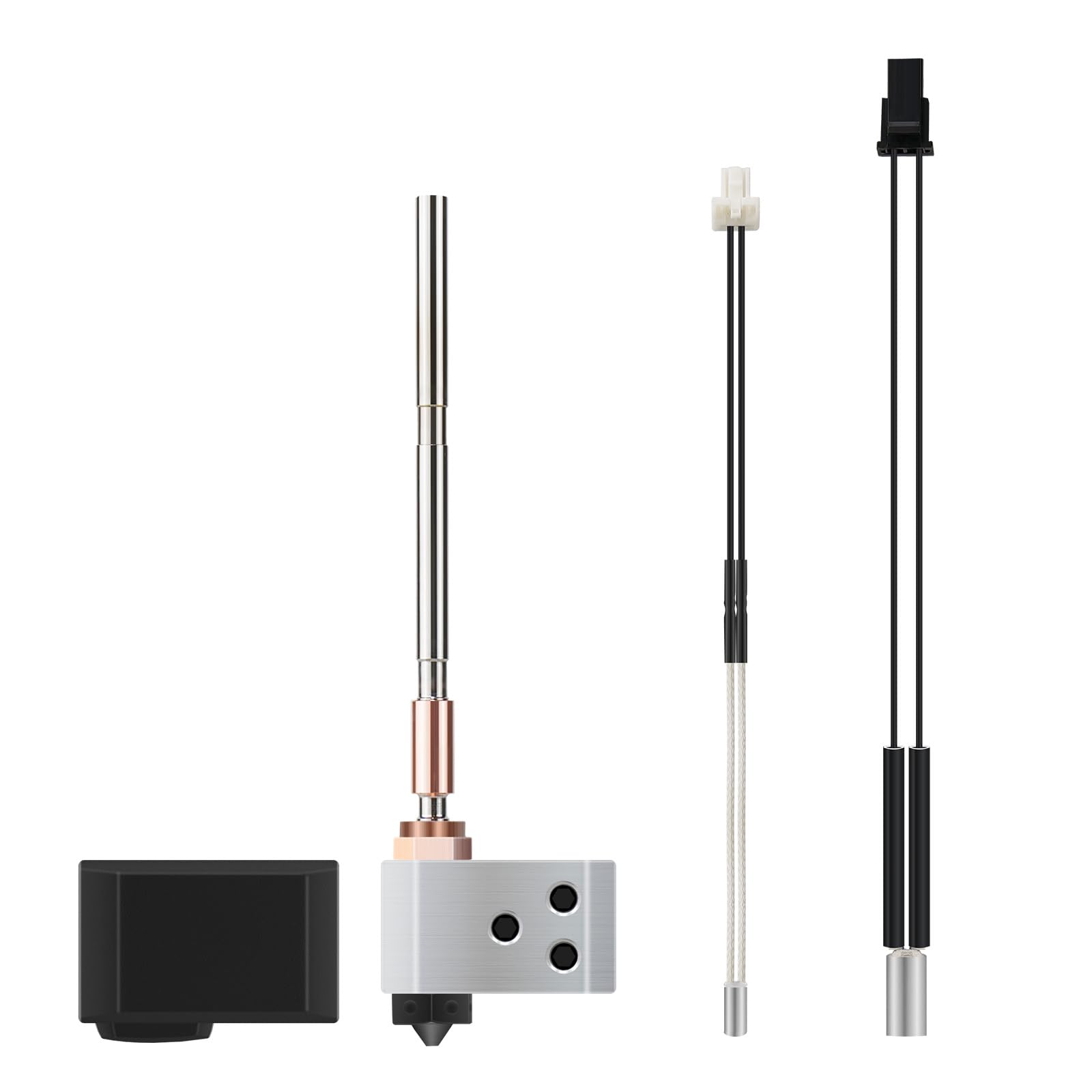 24 V 40 W MK4 XL Hotend para Prusa, Hotend Kit de cabezal de impresión, bloque de calefacción, boquilla de acero endurecido, boquilla de 0,4 mm, extrusora Hotend para Prusa i3 MK4/XL