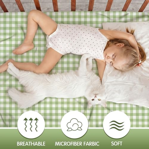 Image of Vitalcozy 4 Pcs Golf Crib Sheet for Standard Nursery Decor