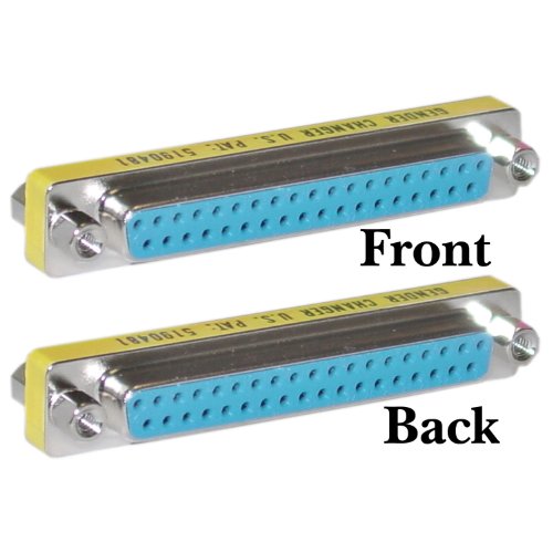 Serial Mini Gender Changer/Coupler, DB37 Female to DB37 Female