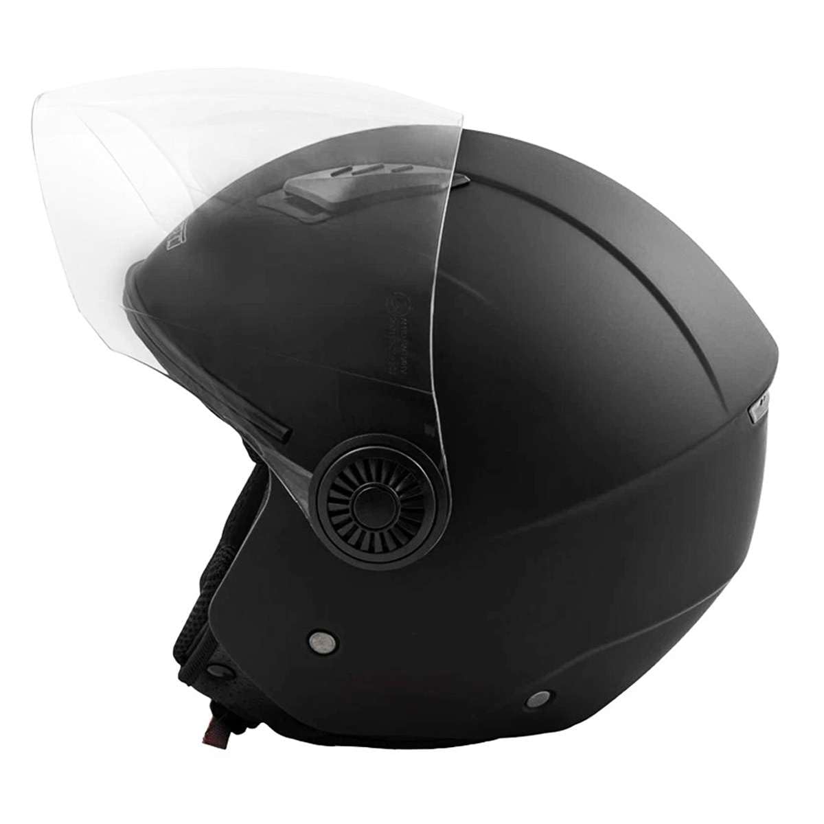 Casco Moto Scooter Visiera Lunga Omologato ECE Dieffe 34 Nero Opaco