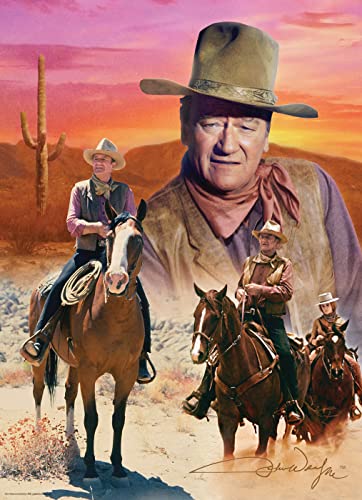 MasterPieces 1000 Piece John Wayne Jigsaw Puzzle for Adults, Family, Or Youth - The Cowboy Way - 19.25"x26.75" - Thumbnail 2