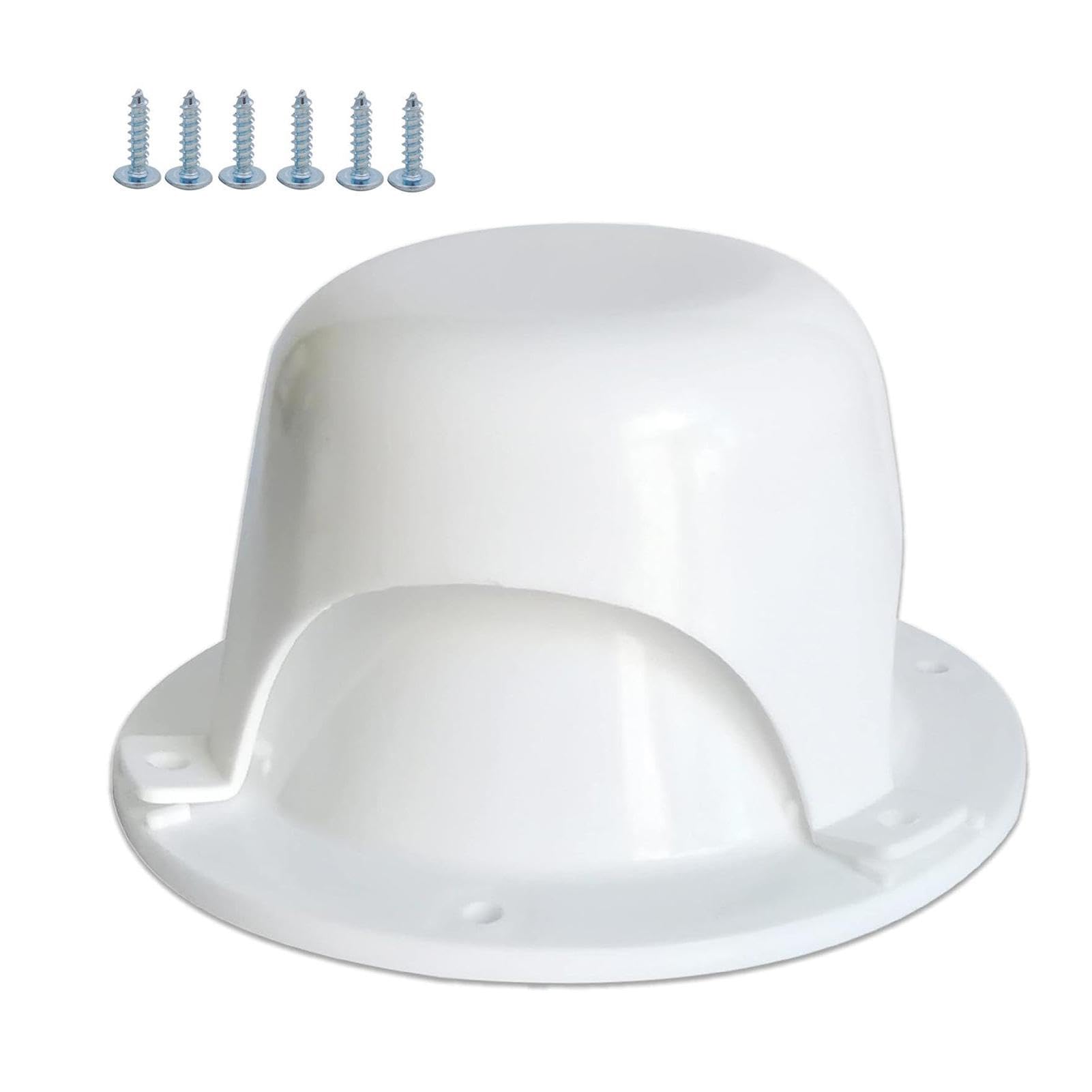 Tapa de ventilación de techo para caravana, cubierta de ventilación de alcantarillado ajustable de repuesto para remolques de RV, tapa de techo blanca para mejorar el flujo de aire y control de